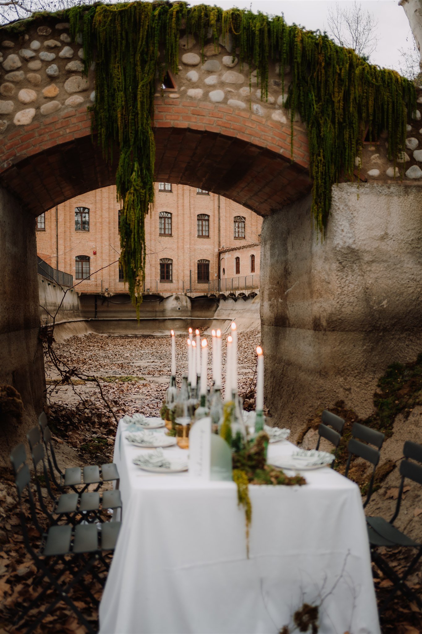 Intimate dinner table for an inmersive event