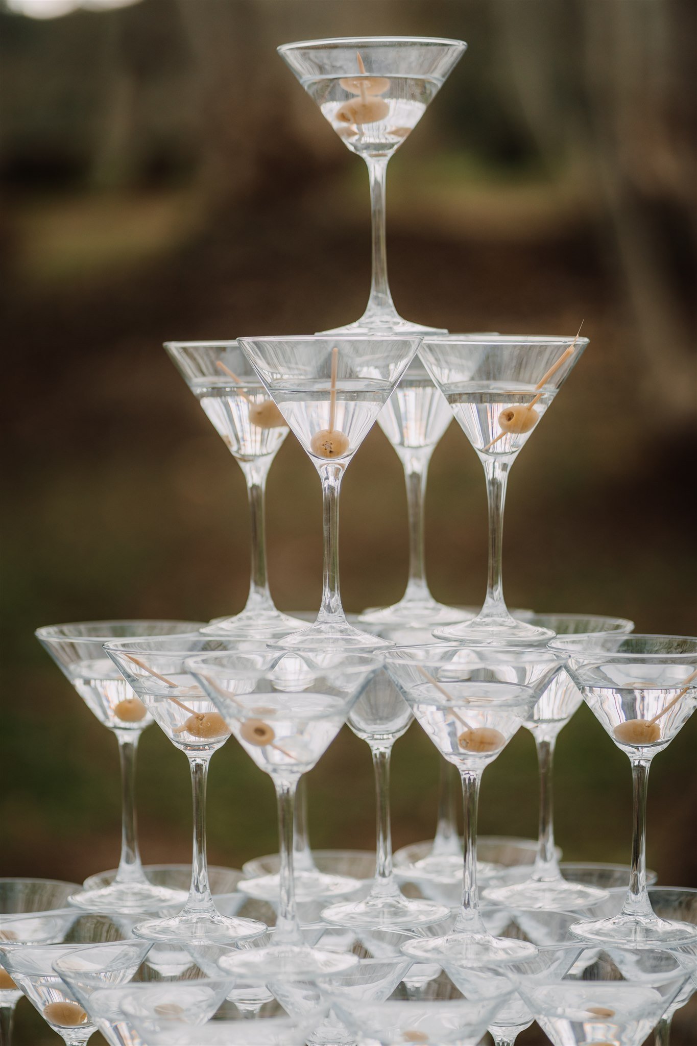 Dry Martini tower for an event experience
